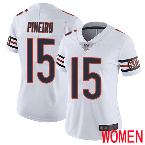 Chicago Bears Limited White Women Eddy Pineiro Road Jersey NFL Football 15 Vapor Untouchable